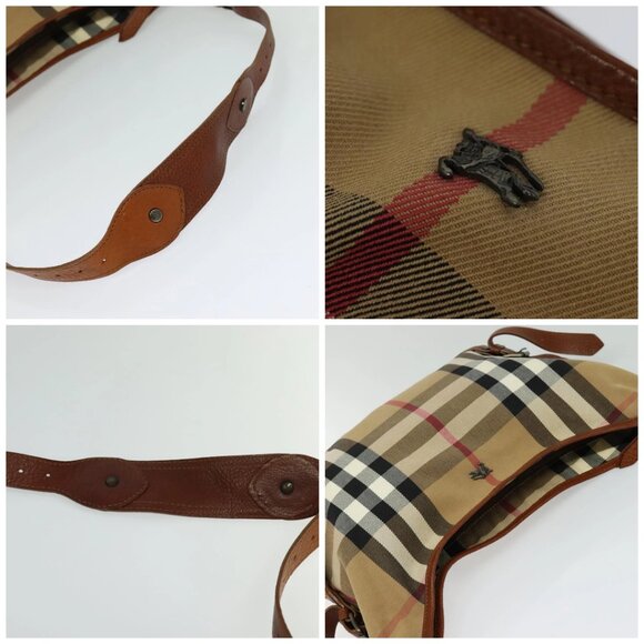 BURBERRY Shoulder Bag Canvas Brown Auth BA1646 - Picture 16 of 16